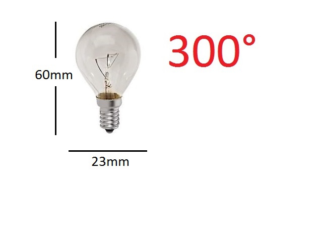 Ampoule four E14 25W 300°