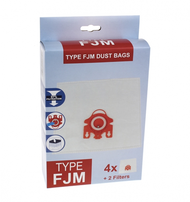 Sacs aspirateur type f/j/m par 4+filtres pour Aspirateur Miele - Livraison  rapide