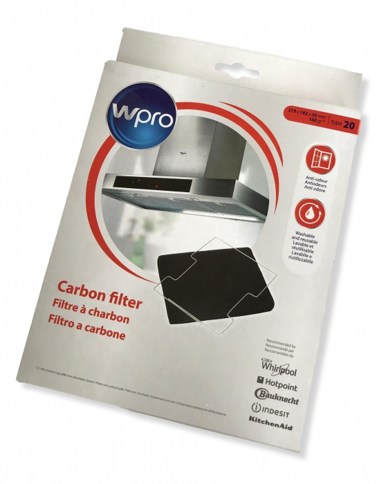 Filtre charbon actif hotte WHIRLPOOL AKR6666