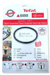 Joint de couvercle cocotte SEB CLIPSO ESSENTIAL GOURMET 6L 7.5L 9L