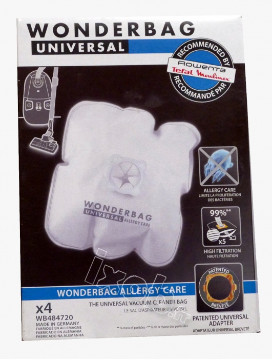 4 sacs wonderbag Allergy Care aspirateur ROWENTA RS727 - RS727AT - BALLOON