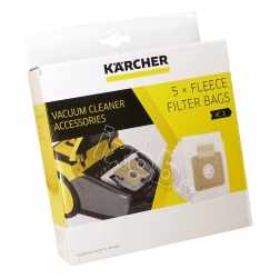 5 sacs originaux aspirateur KARCHER VC 2 ERP