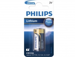 Pile CR123A 3V Photo Lithium Philips