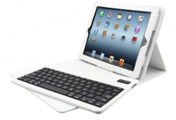 Portefolio blanc IPAD 1 avec clavier bluetooth