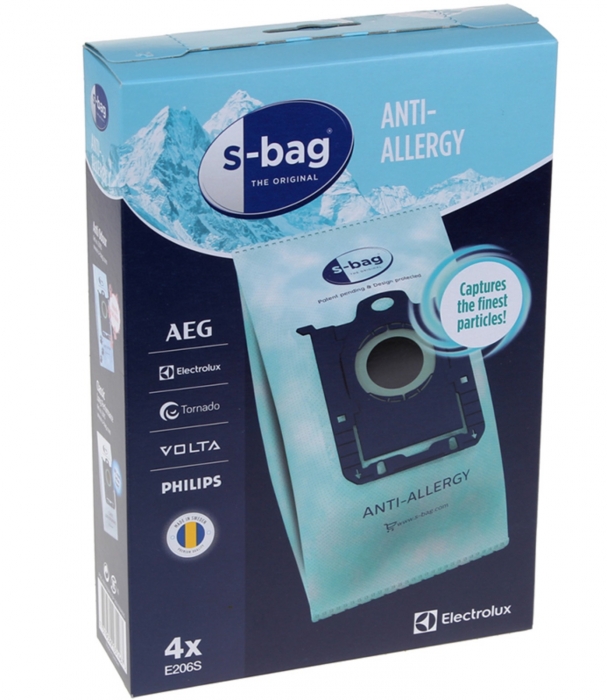 4 sacs anti-allergie aspirateur PHILIPS POWERGO