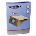 5 sacs papiers d'origine NILFISK GM 90 - GM 90 C aspirateur